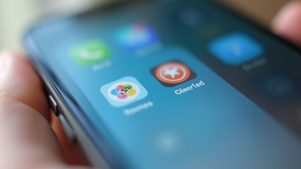 Gros plan sur un smartphone montrant une liste d'apps avec les notifications désactivées, contrôle maximal visible